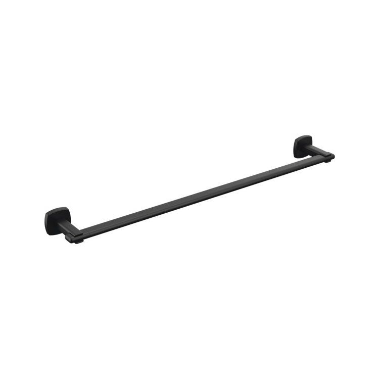 Towel Bar Allaria 24 Inch Single Matte Black Metal - Image 1
