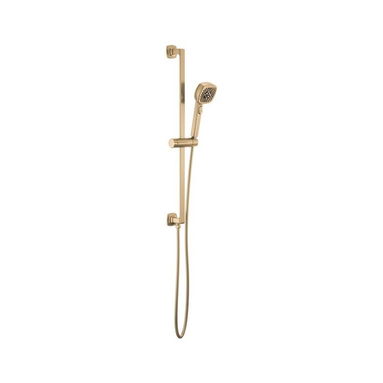 Slide Bar Allaria 37-7/16 Inch Brilliance Luxe Gold Brass Wall Mount - Image 1