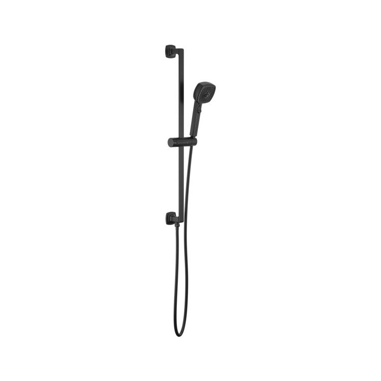 Slide Bar Allaria 37-7/16 Inch Matte Black Brass Wall Mount - Image 1