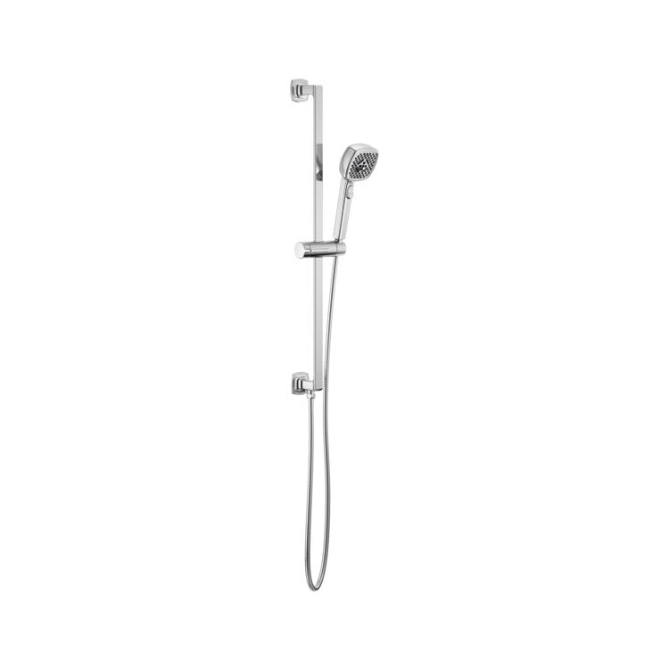 Slide Bar Allaria 37-7/16 Inch Chrome Brass Wall Mount - Image 1