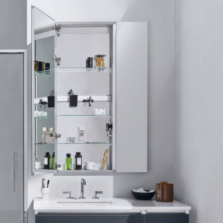Medicine Cabinet M Series Reserve 24 x 40 x 6 Inch 1 Doors Mirrored Polished Edge/Non-Electric - Image 3