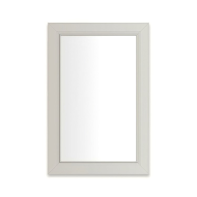 Medicine Cabinet Main Line 20 x 30 Inch 1 Doors Framed Mirror Polished Nickel Flat Top Merion Frame Slow Close Hinges 4 Inch - Image 1