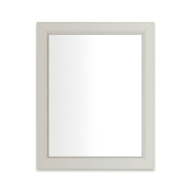 Medicine Cabinet Main Line 24 x 30 Inch 1 Doors Framed Mirror Polished Nickel Flat Top Merion Frame Slow Close Hinges Sliding Magnification Mirror Magnetic Strip Interior Lighting USB Charging ports Electrical Outlets Phone Holder 4 Inch - Image 1