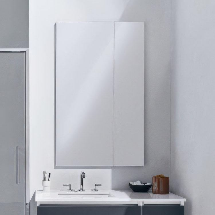 Medicine Cabinet M Series Reserve 20 x 40 x 4 Inch 1 Doors Mirrored Polished Edge/Non-Electric - Image 2