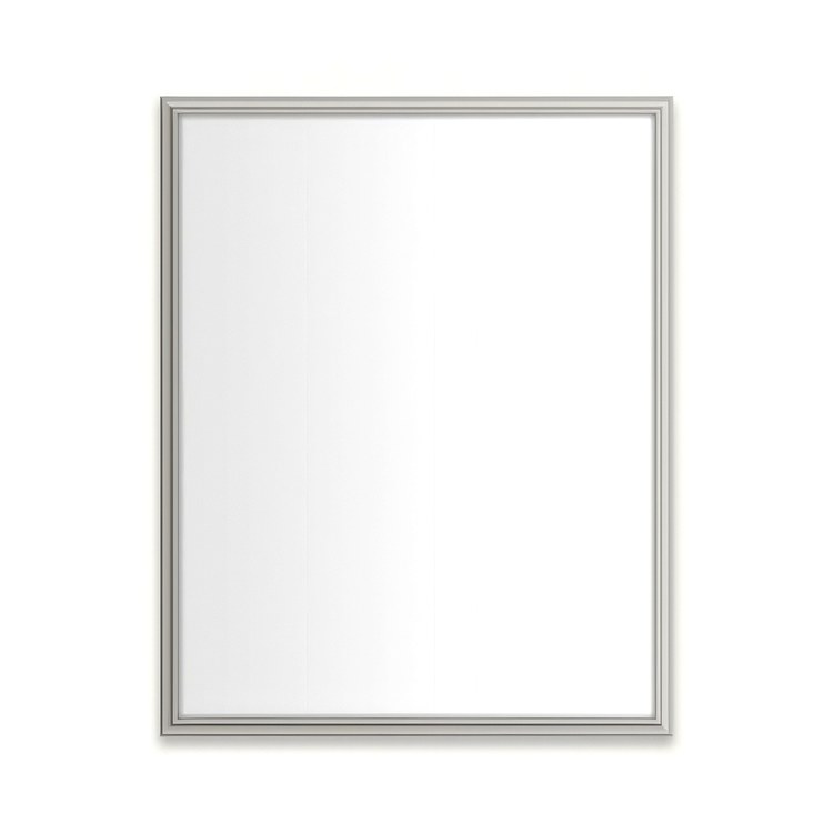 Medicine Cabinet Main Line 24 x 30 Inch 1 Doors Framed Mirror Polished Nickel Flat Top Rosemont Frame Slow Close Hinges 4 Inch - Image 1