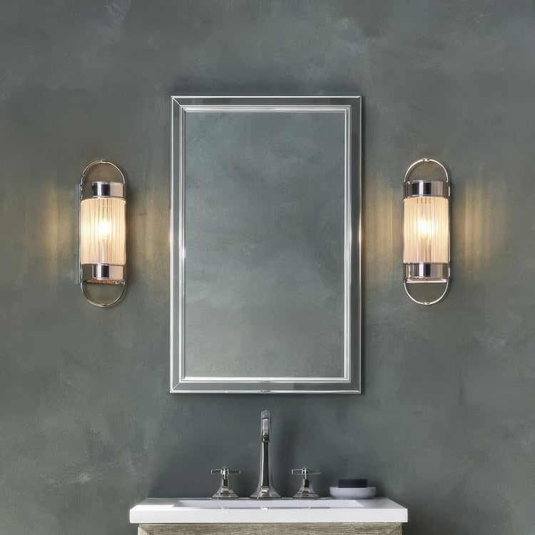 Medicine Cabinet Main Line 24W x 30H Inch 1 Doors Framed Mirror Brushed Black Flat Top Bryn Mawr Frame Slow Close Hinges Sliding Magnification Mirror Magnetic Strip Interior Lighting USB Charging ports Electrical Outlets Phone Holder 4 Inch - Image 2