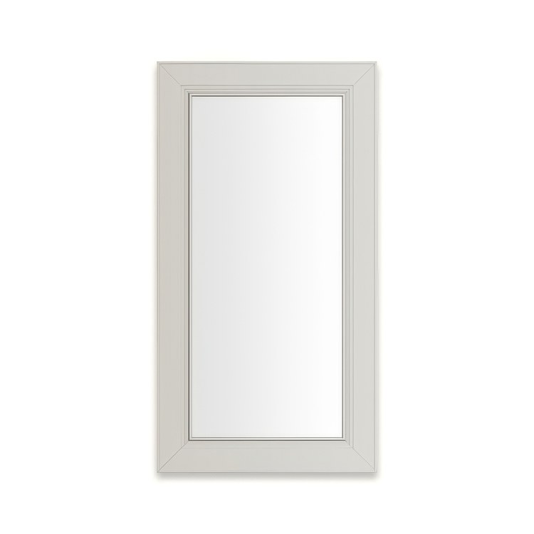 Medicine Cabinet Main Line 16 x 30 Inch 1 Doors Framed Mirror Polished Nickel Flat Top Merion Frame Slow Close Hinges Sliding Magnification Mirror Magnetic Strip Interior Lighting USB Charging ports Electrical Outlets Phone Holder 4 Inch - Image 1
