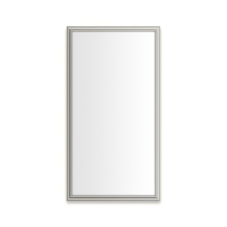 Medicine Cabinet Main Line 16 x 30 Inch 1 Doors Framed Mirror Polished Nickel Flat Top Rosemont Frame Slow Close Hinges 4 Inch - Image 1