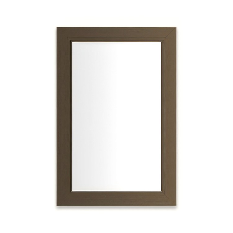 Medicine Cabinet Main Line 20 x 30 Inch 1 Doors Framed Mirror Brushed Bronze Flat Top Merion Frame Slow Close Hinges Sliding Magnification Mirror Magnetic Strip Interior Lighting USB Charging ports Electrical Outlets Phone Holder 4 Inch - Image 1