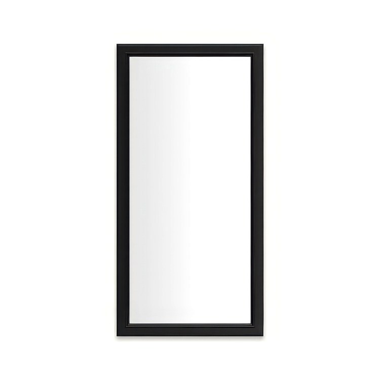 Medicine Cabinet Main Line 20 x 40 Inch 1 Doors Framed Mirror Brushed Black Flat Top Bryn Mawr Frame Slow Close Hinges Sliding Magnification Mirror Magnetic Strip Interior Lighting USB Charging ports Electrical Outlets Phone Holder 4 Inch