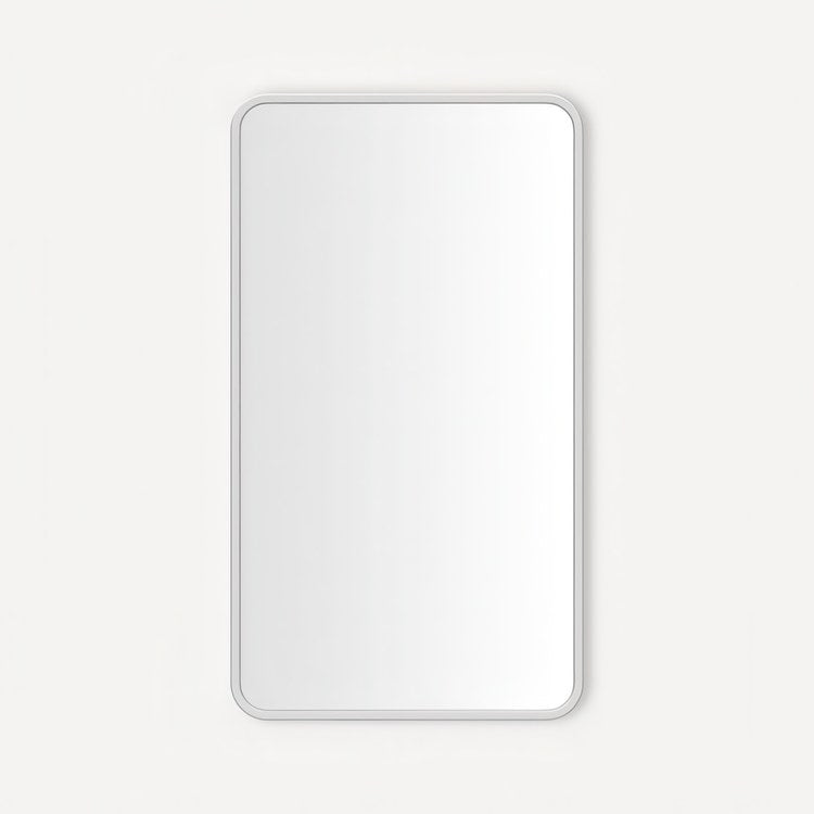Medicine Cabinet Craft Cabinet Series 20 x 34 Inch 1 Doors Mirrored Polished Stainless Steel Flat Top Rounded Corners Slow Close/Electric Upgrade - Image 1