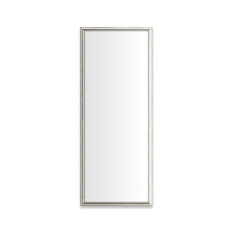 Medicine Cabinet Main Line 16 x 40 Inch 1 Doors Framed Mirror Nickel Flat Top Rosemont Frame Slow Close Hinges 4 Inch - Image 1
