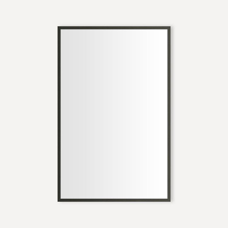 Medicine Cabinet Craft Cabinet Series 20 x 30 Inch 1 Doors Mirrored Iron Black Flat Top Thin Framed Slow Close - Image 1