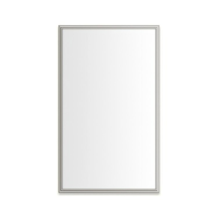 Medicine Cabinet Main Line 24 x 40 Inch 1 Doors Framed Mirror Polished Nickel Flat Top Rosemont Frame Slow Close Hinges Sliding Magnification Mirror Magnetic Strip Interior Lighting USB Charging ports Electrical Outlets Phone Holder 4 Inch - Image 1