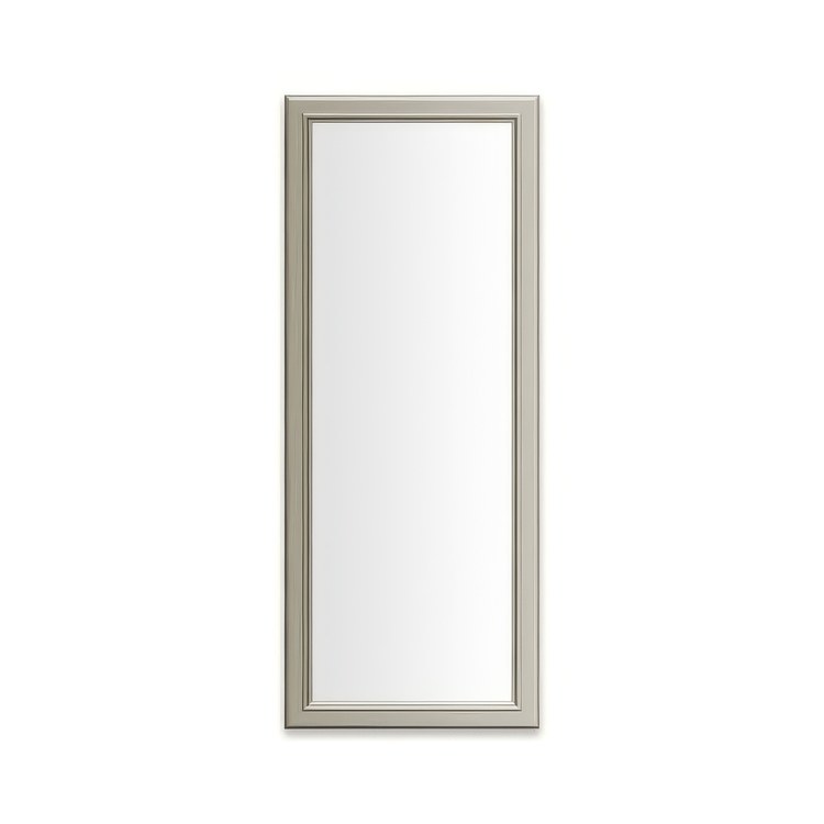 Medicine Cabinet Main Line 16 x 40 Inch 1 Doors Framed Mirror Nickel Flat Top Bryn Mawr Frame Slow Close Hinges 4 Inch - Image 1