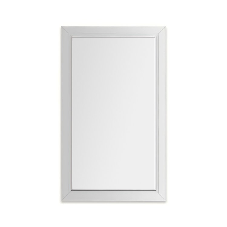 Medicine Cabinet Main Line 24 x 40 Inch 1 Doors Framed Mirror Chrome Flat Top Merion Frame Slow Close Hinges Sliding Magnification Mirror Magnetic Strip Interior Lighting USB Charging ports Electrical Outlets Phone Holder 4 Inch - Image 1