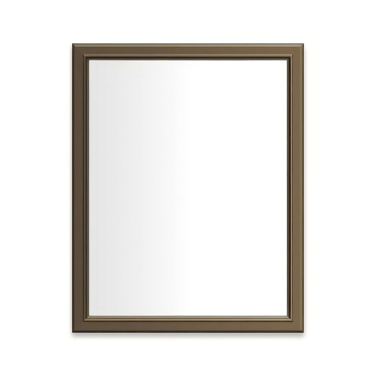 Medicine Cabinet Main Line 24W x 30H Inch 1 Doors Framed Mirror Brushed Bronze Flat Top Bryn Mawr Frame Slow Close Hinges Sliding Magnification Mirror Magnetic Strip Interior Lighting USB Charging ports Electrical Outlets Phone Holder 4 Inch - Image 1