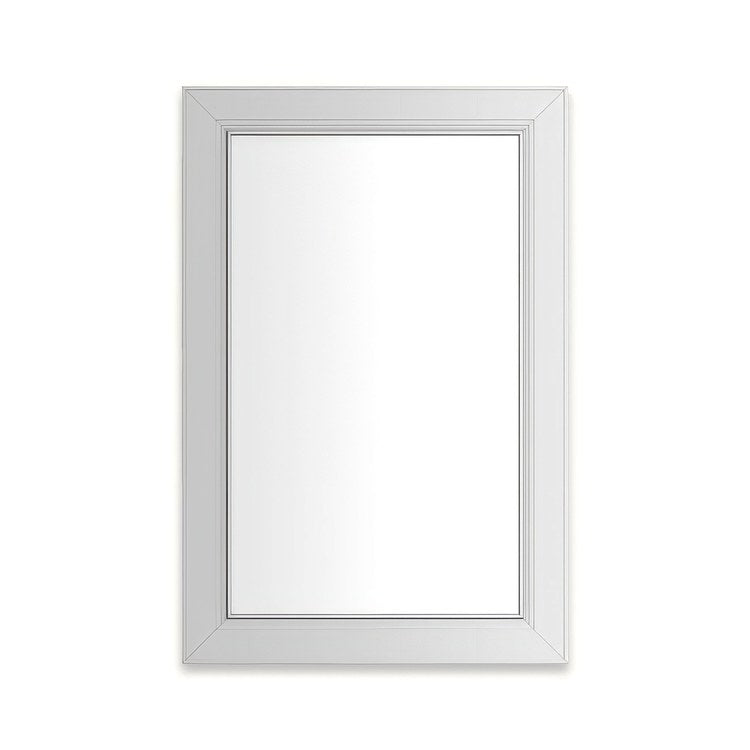 Medicine Cabinet Main Line 20 x 30 Inch 1 Doors Framed Mirror Chrome Flat Top Merion Frame Slow Close Hinges Sliding Magnification Mirror Magnetic Strip Interior Lighting USB Charging ports Electrical Outlets Phone Holder 4 Inch - Image 1