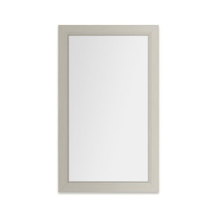 Medicine Cabinet Main Line 24 x 40 Inch 1 Doors Framed Mirror Nickel Flat Top Merion Frame Slow Close Hinges 4 Inch - Image 1