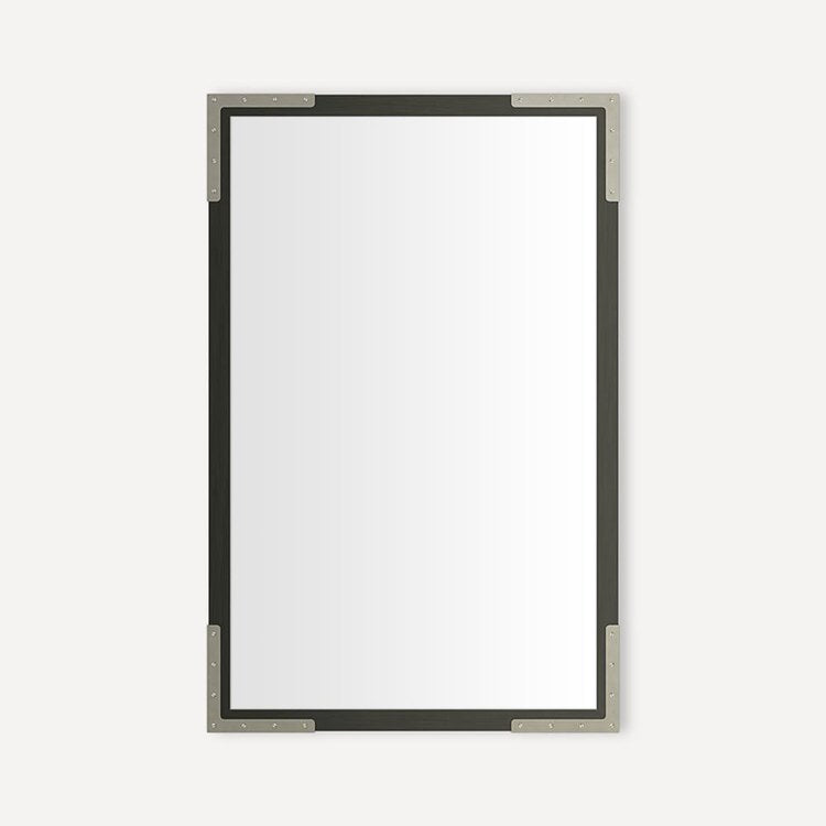 Medicine Cabinet Craft Cabinet Series 20 x 30 Inch 1 Doors Mirrored Iron Black/Brushed Pewter Flat Top Slow Close/Electric Upgrade - Image 1
