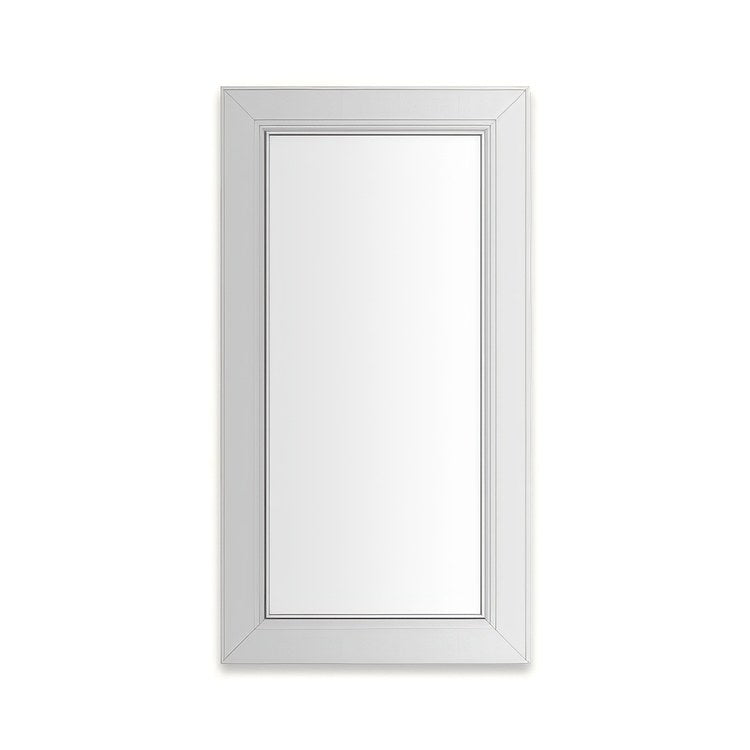 Medicine Cabinet Main Line 16 x 40 Inch 1 Doors Framed Mirror Chrome Flat Top Merion Frame Slow Close Hinges Sliding Magnification Mirror Magnetic Strip Interior Lighting USB Charging ports Electrical Outlets Phone Holder 4 Inch - Image 1