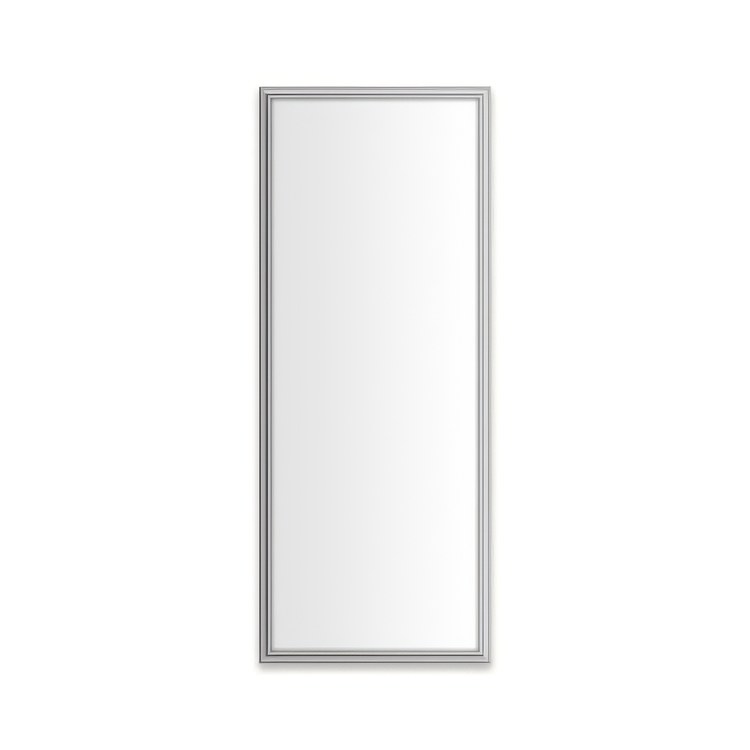 Medicine Cabinet Main Line 16 x 40 Inch 1 Doors Framed Mirror Chrome Flat Top Rosemont Frame Slow Close Hinges 4 Inch - Image 1