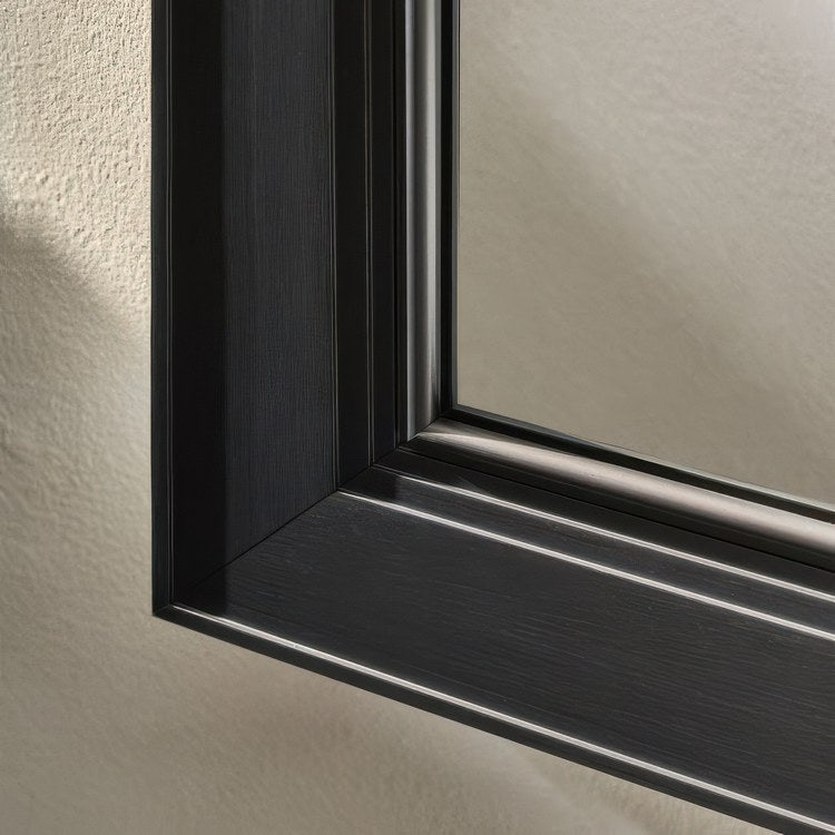 Medicine Cabinet Main Line 16 x 30 Inch 1 Doors Framed Mirror Polished Nickel Flat Top Merion Frame Slow Close Hinges 4 Inch - Image 3