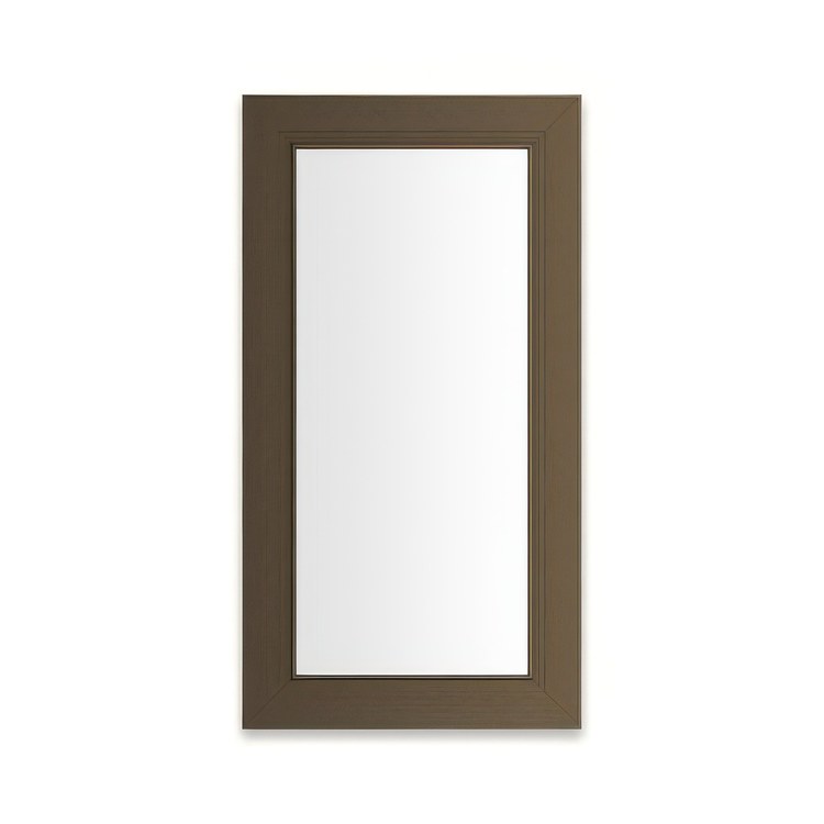 Medicine Cabinet Main Line 16 x 40 Inch 1 Doors Framed Mirror Brushed Bronze Flat Top Merion Frame Slow Close Hinges 4 Inch - Image 1
