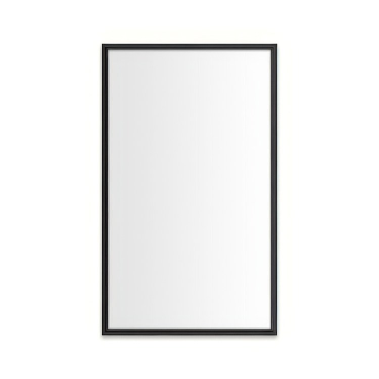 Medicine Cabinet Main Line 24 x 40 Inch 1 Doors Framed Mirror Brushed Black Flat Top Rosemont Frame Slow Close Hinges Sliding Magnification Mirror Magnetic Strip Interior Lighting USB Charging ports Electrical Outlets Phone Holder 4 Inch - Image 1