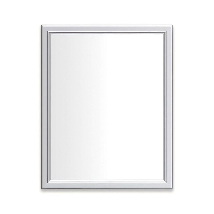 Medicine Cabinet Main Line 24W x 30H Inch 1 Doors Framed Mirror Chrome Flat Top Bryn Mawr Frame Slow Close Hinges Sliding Magnification Mirror Magnetic Strip Interior Lighting USB Charging ports Electrical Outlets Phone Holder 4 Inch - Image 1