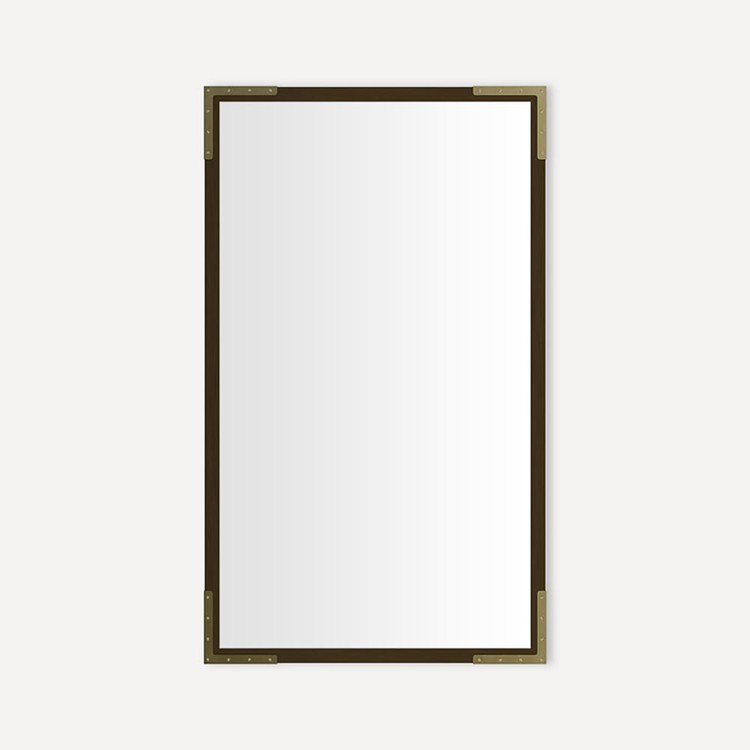Medicine Cabinet Craft Cabinet Series 24 x 40 Inch 1 Doors Mirrored Industrial Bronze/Aged Brass Flat Top Slow Close/Electric Upgrade
