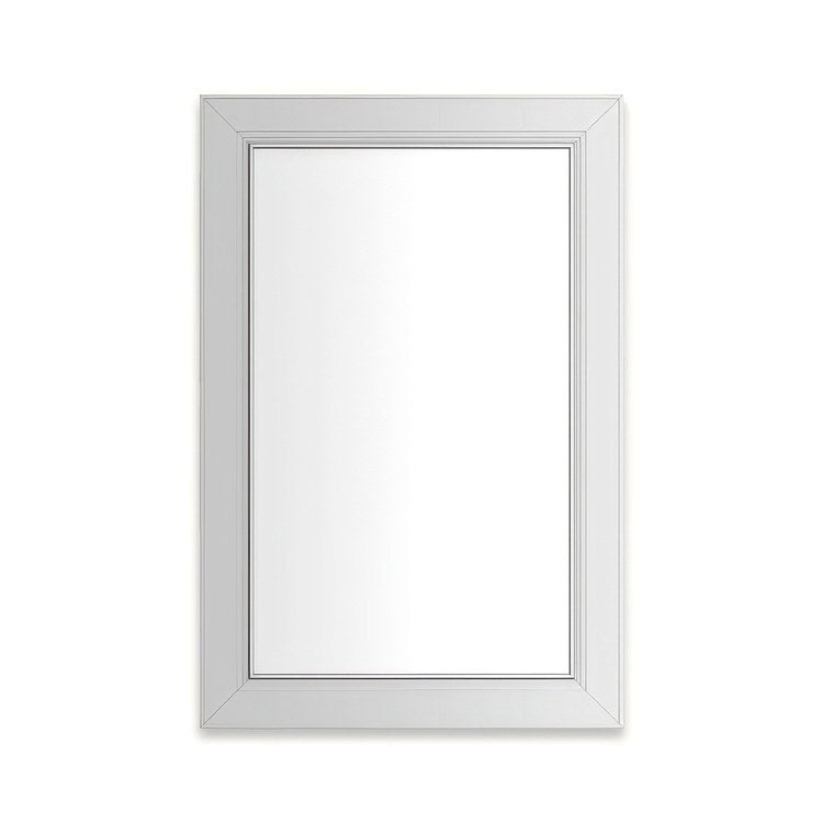 Medicine Cabinet Main Line 20 x 30 Inch 1 Doors Framed Mirror Polished Nickel Flat Top Merion Frame Slow Close Hinges Sliding Magnification Mirror Magnetic Strip Interior Lighting USB Charging ports Electrical Outlets Phone Holder 4 Inch - Image 1