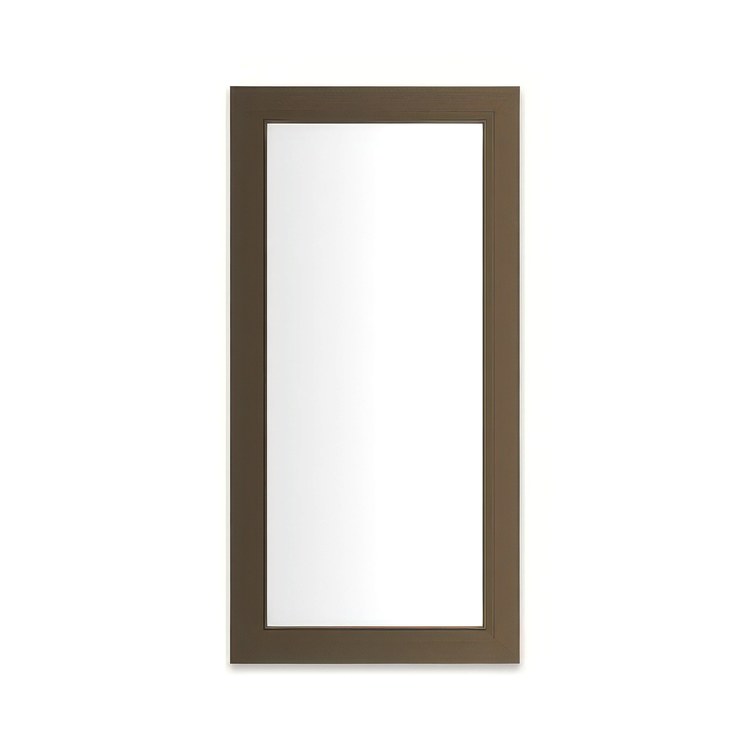 Medicine Cabinet Main Line 20 x 40 Inch 1 Doors Framed Mirror Brushed Bronze Flat Top Merion Frame Slow Close Hinges Sliding Magnification Mirror Magnetic Strip Interior Lighting USB Charging ports Electrical Outlets Phone Holder 4 Inch - Image 1