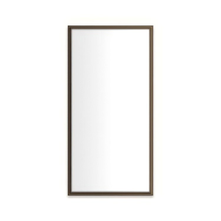 Medicine Cabinet Main Line 20 x 40 Inch 1 Doors Framed Mirror Brushed Bronze Flat Top Rosemont Frame Slow Close Hinges 4 Inch - Image 1