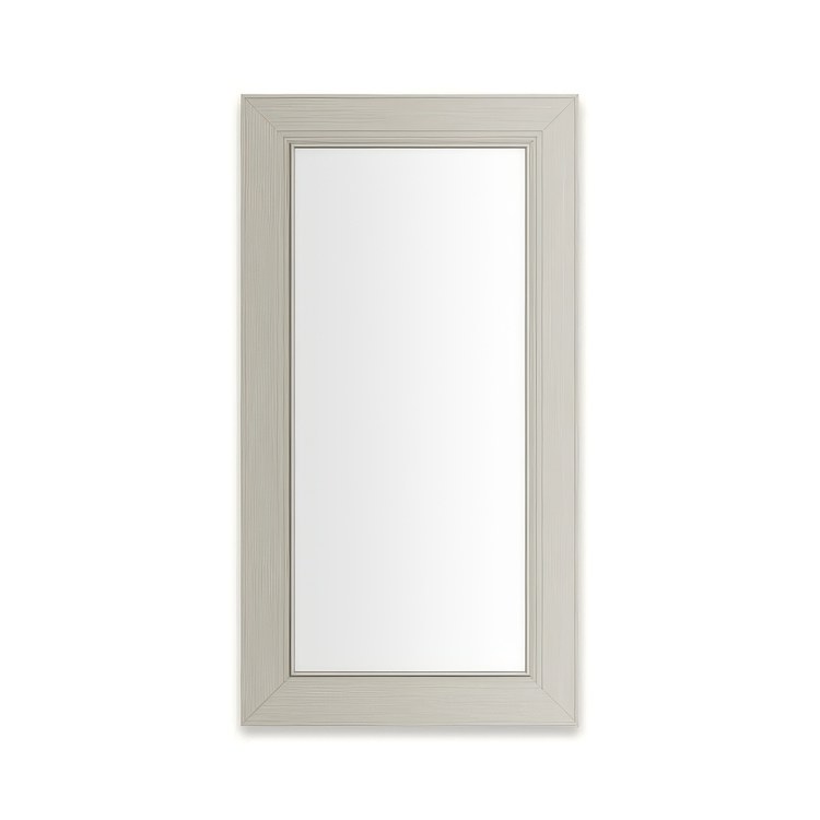 Medicine Cabinet Main Line 16 x 30 Inch 1 Doors Framed Mirror Nickel Flat Top Merion Frame Slow Close Hinges Sliding Magnification Mirror Magnetic Strip Interior Lighting USB Charging ports Electrical Outlets Phone Holder 4 Inch - Image 1