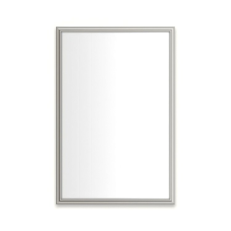 Medicine Cabinet Main Line 20 x 30 Inch 1 Doors Framed Mirror Polished Nickel Flat Top Rosemont Frame Slow Close Hinges 4 Inch - Image 1