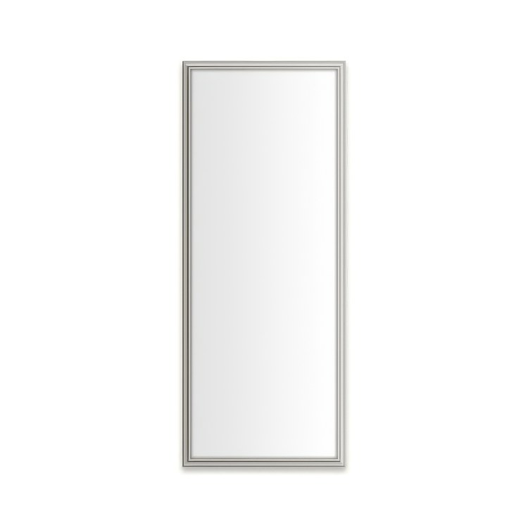 Medicine Cabinet Main Line 16 x 40 Inch 1 Doors Framed Mirror Polished Nickel Flat Top Rosemont Frame Slow Close Hinges 4 Inch - Image 1