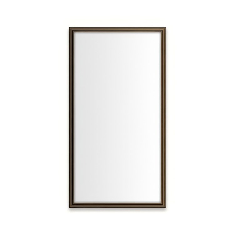 Medicine Cabinet Main Line 16 x 30 Inch 1 Doors Framed Mirror Brushed Bronze Flat Top Rosemont Frame Slow Close Hinges 4 Inch - Image 1