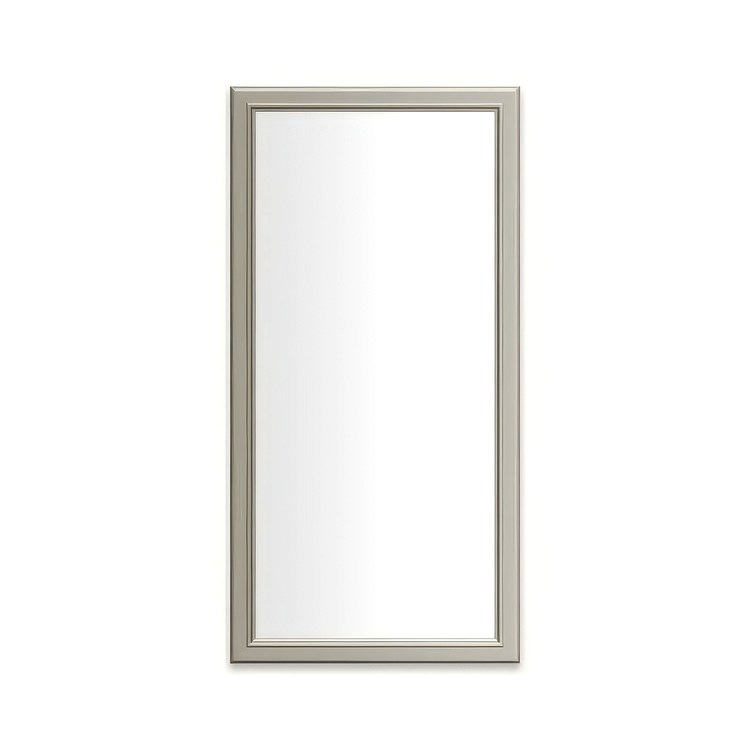 Medicine Cabinet Main Line 20 x 40 Inch 1 Doors Framed Mirror Nickel Flat Top Bryn Mawr Frame Slow Close Hinges 4 Inch - Image 1