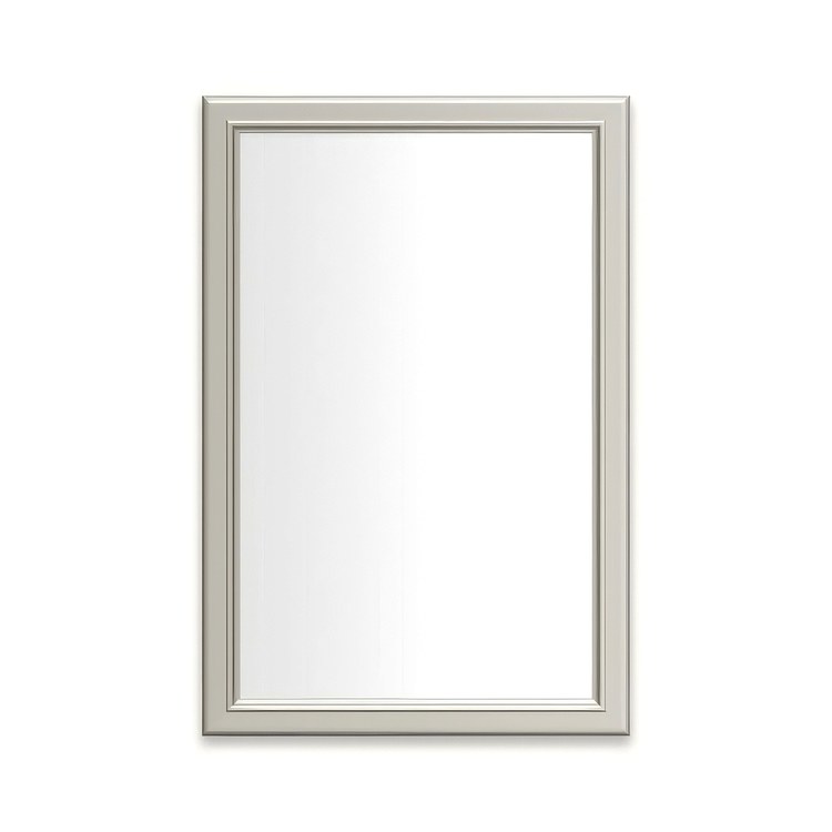 Medicine Cabinet Main Line 20 x 30 Inch 1 Doors Framed Mirror Polished Nickel Flat Top Bryn Mawr Frame Slow Close Hinges 4 Inch - Image 1