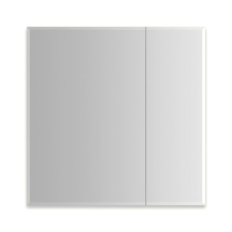 Medicine Cabinet M Series Reserve 30 x 30 x 4 Inch 2 Doors Mirrored Beveled Edge/Electric - Image 1