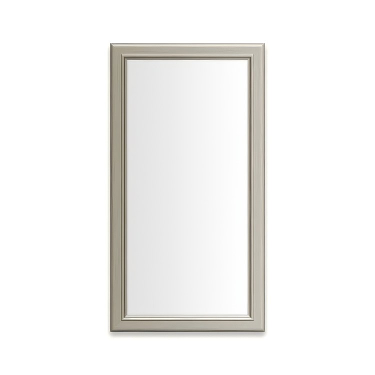 Medicine Cabinet Main Line 16 x 30 Inch 1 Doors Framed Mirror Nickel Flat Top Bryn Mawr Frame Slow Close Hinges 4 Inch - Image 1