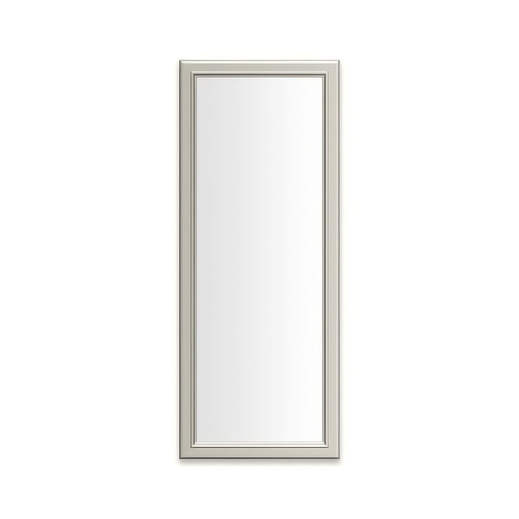 Medicine Cabinet Main Line 16 x 40 Inch 1 Doors Framed Mirror Polished Nickel Flat Top Bryn Mawr Frame Slow Close Hinges 4 Inch - Image 1