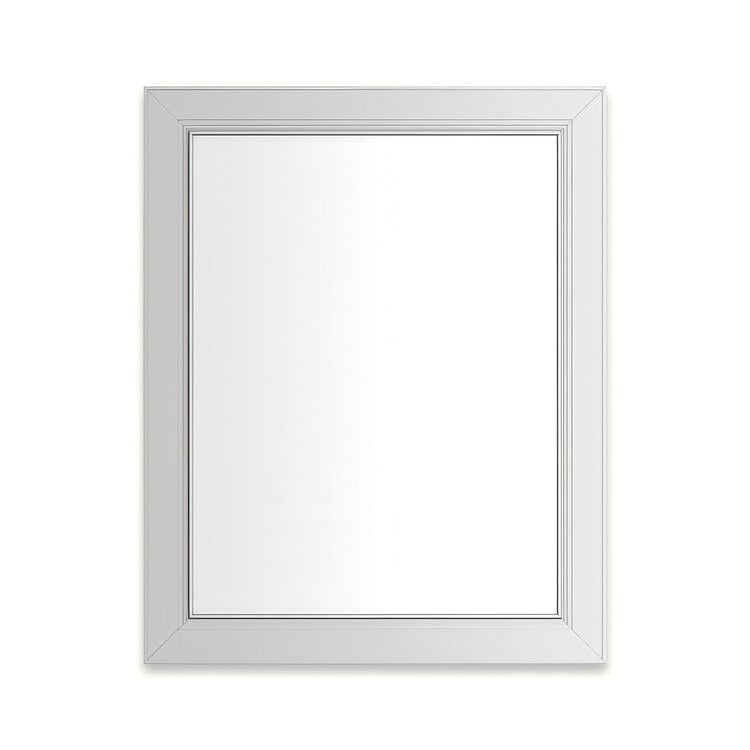 Medicine Cabinet Main Line 24 x 30 Inch 1 Doors Framed Mirror Chrome Flat Top Merion Frame Slow Close Hinges Sliding Magnification Mirror Magnetic Strip Interior Lighting USB Charging ports Electrical Outlets Phone Holder 4 Inch - Image 1