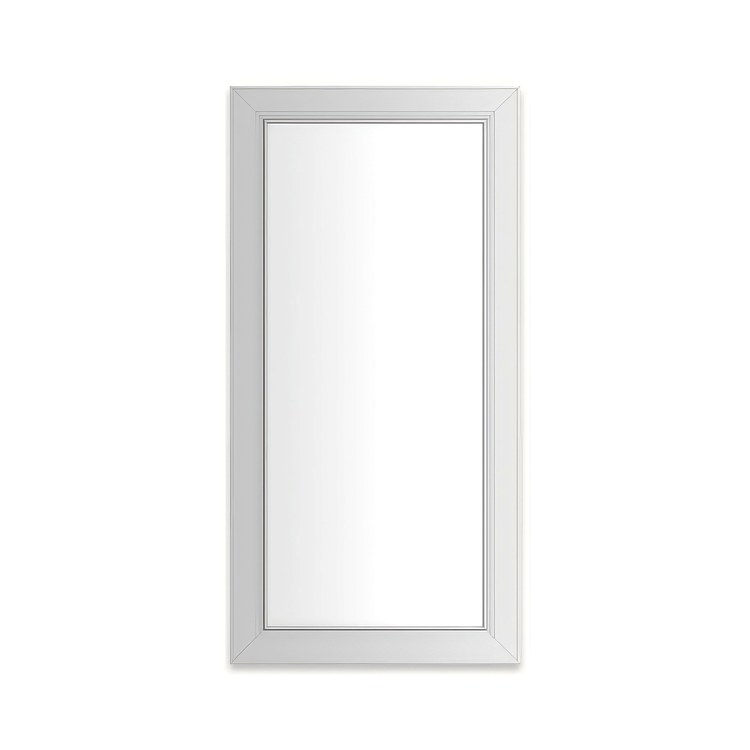 Medicine Cabinet Main Line 20 x 40 Inch 1 Doors Framed Mirror Chrome Flat Top Merion Frame Slow Close Hinges Sliding Magnification Mirror Magnetic Strip Interior Lighting USB Charging ports Electrical Outlets Phone Holder 4 Inch - Image 1