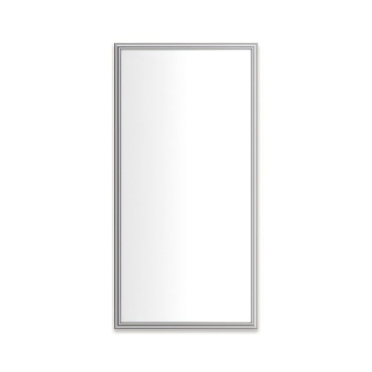 Medicine Cabinet Main Line 20 x 40 Inch 1 Doors Framed Mirror Chrome Flat Top Rosemont Frame Slow Close Hinges 4 Inch - Image 1