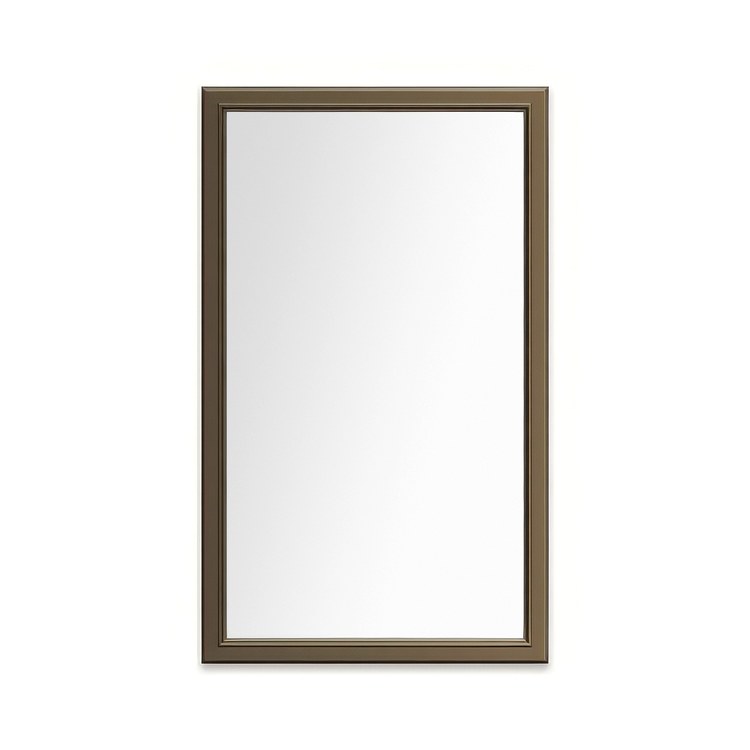 Medicine Cabinet Main Line 24 x 40 Inch 1 Doors Framed Mirror Brushed Bronze Flat Top Bryn Mawr Frame Slow Close Hinges Sliding Magnification Mirror Magnetic Strip Interior Lighting USB Charging ports Electrical Outlets Phone Holder 4 Inch - Image 1