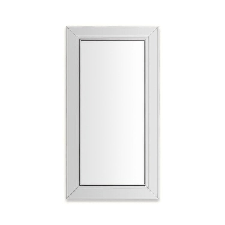 Medicine Cabinet Main Line 16 x 30 Inch 1 Doors Framed Mirror Chrome Flat Top Merion Frame Slow Close Hinges Sliding Magnification Mirror Magnetic Strip Interior Lighting USB Charging ports Electrical Outlets Phone Holder 4 Inch - Image 1