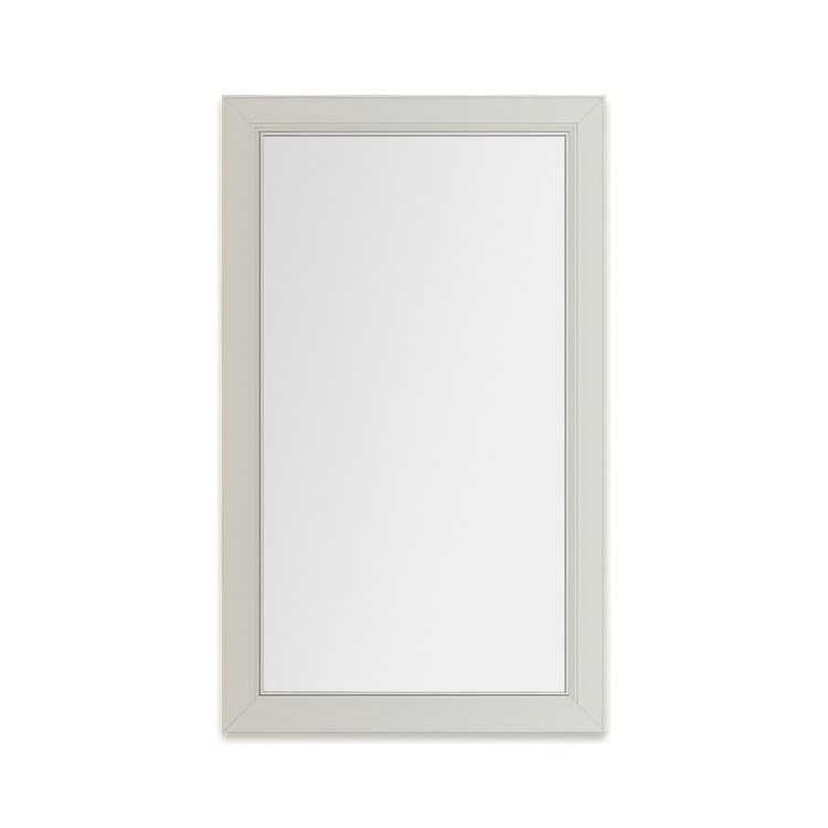 Medicine Cabinet Main Line 24 x 40 Inch 1 Doors Framed Mirror Polished Nickel Flat Top Merion Frame Slow Close Hinges 4 Inch - Image 1