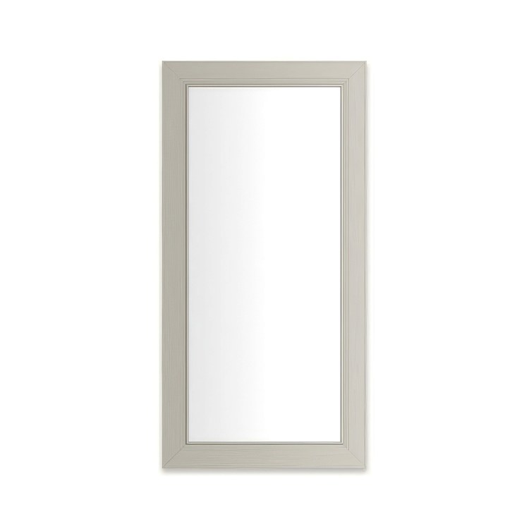 Medicine Cabinet Main Line 20 x 40 Inch 1 Doors Framed Mirror Nickel Flat Top Merion Frame Slow Close Hinges 4 Inch - Image 1